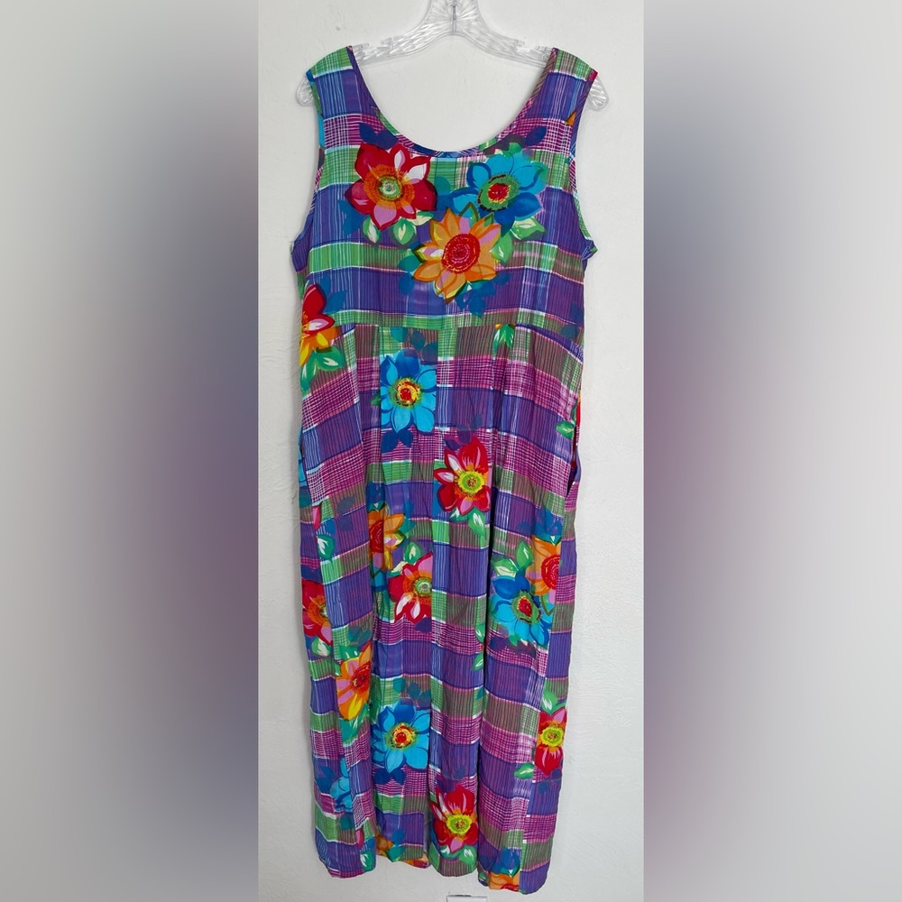 JAMS WORLD Sleeveless Empire Waist Long Dress! Large